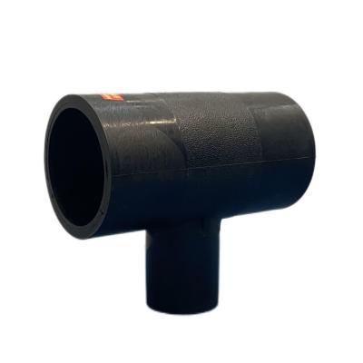 China Pipe lines connects butt fusion reducer tee water supply pe pipe fitting hdpe gas reducing tee sdr11 hdpe bend for sale