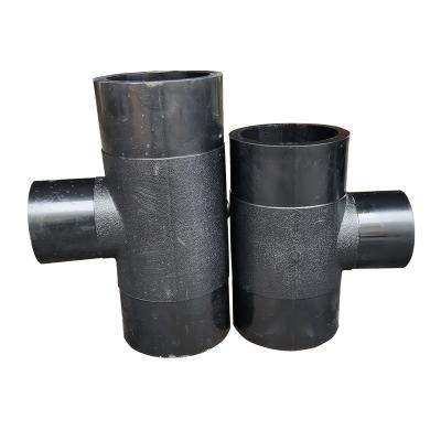 China Pipe Lines Connect Equal Equal Tee Fusion Tee Sdr17 Manufacturer Iso Standard Hdpe Wholesale Fitting for sale