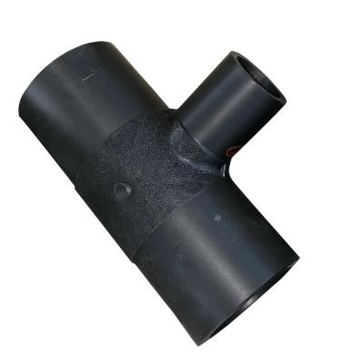 China Pipe lines connect HDPE pipe butt fusion fitting PE100 polyethylene water hdpe pipe pe tee reducer for sale