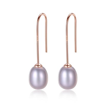 China CLASSIC Luxury Silver Pearl Non Tarnish Custom Vintage Hook Earring Eternity Earring For Girls for sale