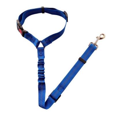 China Reflective Hot Sales Adjustable Amazon Bungee Dog Leash Rope Nylon Safty Car Seat for sale