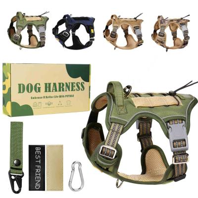 China Durable No Pull, Thoughtful Military For TIK ToK Service Dog Harness Including Adjustable Working Seat Belt Pet Harness for sale