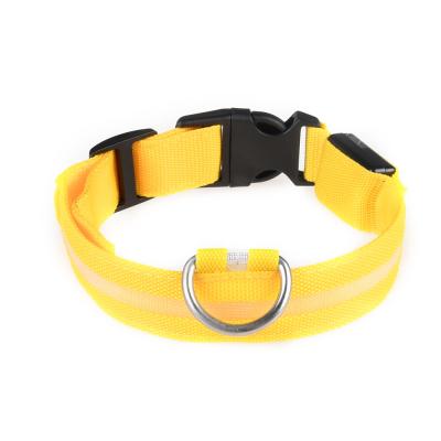 China Amazon Best Selling Reflective Dog Collar Nylon Waterproof Reflective Leather Dog Collar for sale