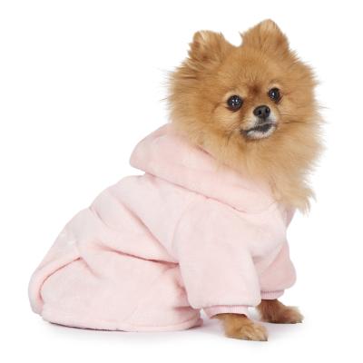 China Autumn Fashion Sport Jacket Color Sherpa Viable Fleece Fabric Pet Sweatshirt Hooded Dog Girl Warm Clothes for sale