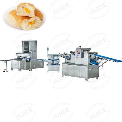 China Automatic Bread Production Line Industrial Full Automatic Huide Butter Cream Roll Bread Maker Making Machine Chocolate Loaf Production Line for sale