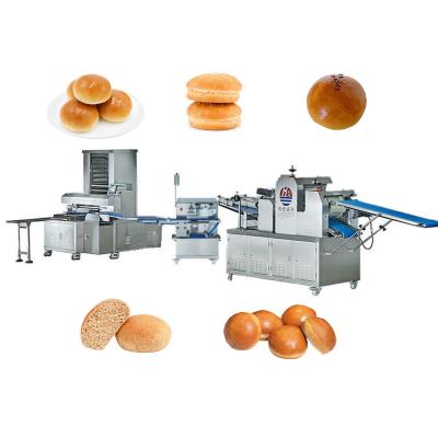 China Automatic Snack Factory Bun Hamburger Bread Making Machine Complete Production Line Bakery Equipment for sale