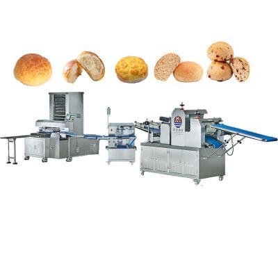 China Pineapple Snack Factory Guangdong Bun Bread Production Line Bread Rounder Making Machine Automatic Bakery Equipment Supplier for sale