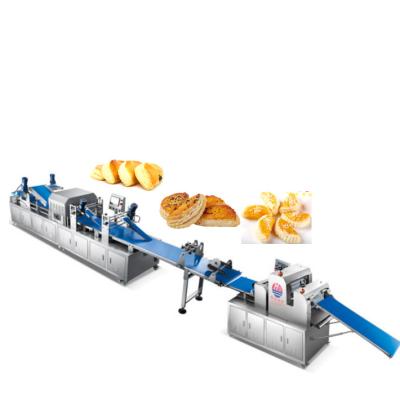 China Easy Operation China High Efficiency Durian Puff Pastry Layering Line Cake Forming Machine Industry Bakery Equipment Pastry Production Line for sale