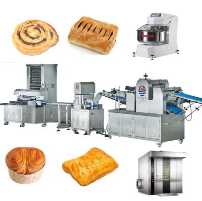 China Full Automatic Food Industry Equipment Puff Pastry Making Machinery Pastry Cream Filling Machine Industrial Puff Pastry Production Line for sale