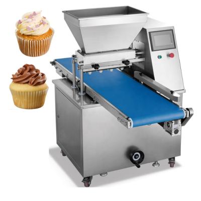 China High Efficinency High Productivity Cup Cake Maker Depositor Muffin Cake Making Machine Full Automatic Production for sale