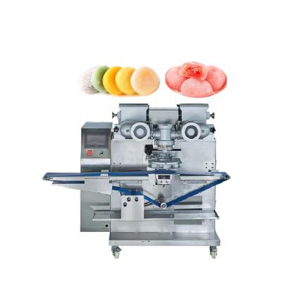 China Snack Factory Huide Mochi Making Equipment Mooncake Encrusting Machine Industrial Automatic Production Line for sale