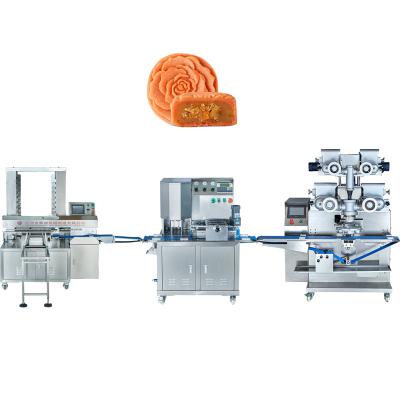 China PLC Controlled HUIDE Manufacture Cheap Commercial High Speed ​​Encrusting Machine Mochi Maamoul Making Machine for sale