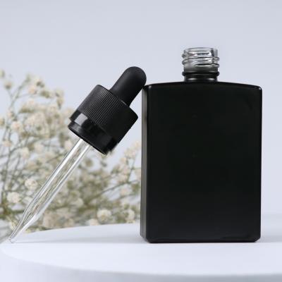 Chine 30ml Rectangle Cosmetic Bottle Rectangle Serum Bottle Dropper Bottles Glass Rectangle à vendre