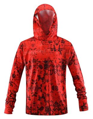 China Wholesale Custom QUICK DRY UPF 50 For Men Sublimated Polyester Quick Dry UV Protection Long Sleeve Performance Fishing Shirts With Hoodie for sale