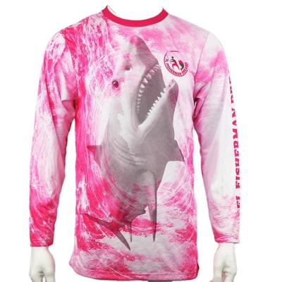 China QUICK DRY Mens UPF50+ Polyester Sublimation Printing Outdoor Sun Block UV Fishing Long Use Custom Sleeve Fishing Shirt for sale