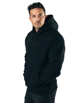 China Custom Performance 50/50 Performance Anti-Wrinkle Fleece Gym Hoodies Black Mens Blank Hoodies Pullover Hoodies Bulk for sale