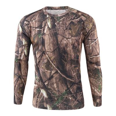 China Custom Outdoor Rise Fishing Shirt Men Sun Shirt UPF50 Protection Quick Dry Breathable Lightweight Crew Neck Long Sleeve for sale