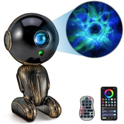 China Modern USB Robot Star Galaxy-Projector Night Astronaut Lights Exquisite Ornaments, White Noise Machine Music Speaker for sale