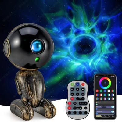 China 2023 New Rechargeable Astronaut Star Galaxy-Projector Night Light Robot Astronaut Lights Ornaments, White Noise Machine Music Speaker for sale