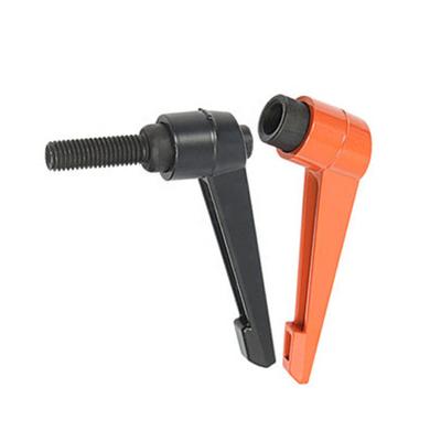 China GS Certification Hot Selling Orange Alloy Amazon Machine Adjustable Tighten Lever Clamp Screw Handle for sale