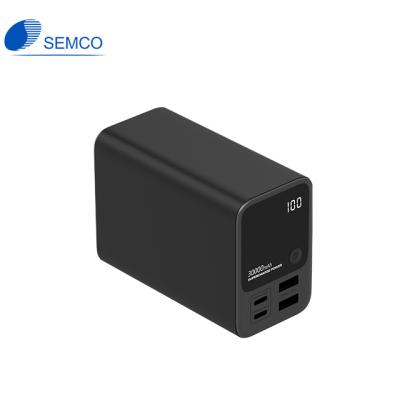 China fast charging support semco 100W 27000mAh mobile phone power bank 20V/5A usb C input phone fast charging portable charger for sale