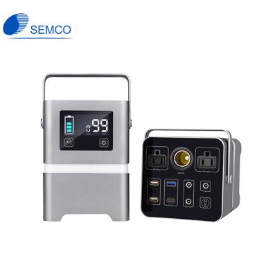 China AC Output Semco 62500 mAh 231Wh 200W Solar Panel Charging Portable AC DC Camping Power Station For Travel for sale