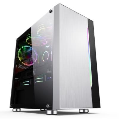 China With Fan Most Popular High Quality MICRO Gaming Case M-ATX Computer Gaming Desktop PC Computer Case and Transparent Side Panel for sale