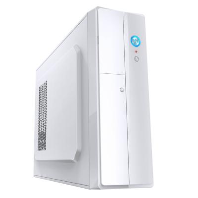 China With Fan White Color SPCC Chassis Mini-MATX Computer Cases AMTX Mini PC Case Desktop Computer Case for sale