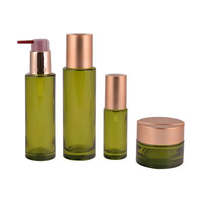 China Personal Care Skin Water Emulsion Combination Base Serum Glass Bottles Serum Recycled Cosmetic Packaging for sale