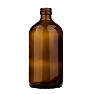 China Pharmaceutical Hot Sale Logo Printed Big Capacity 500ml 1000ml Pharmaceutical Amber Glass Roller Bottles for sale