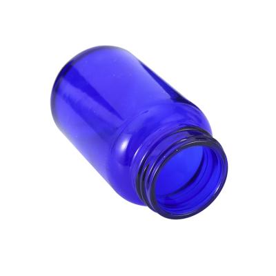 China Cobalt Blue Pharmaceutical Grade Glass Pill Bottle For Vitamins Tablet for sale