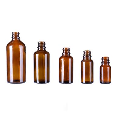 China China Pharmaceutical Manufacturer OEM Reusable Portable Empty Pharmaceutical Amber Thin Glass Bottle for sale