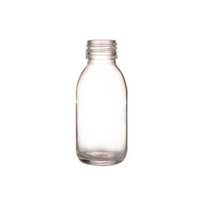 China Clear 125ml Pharmaceutical Glass Pharmaceutical Bottles for sale