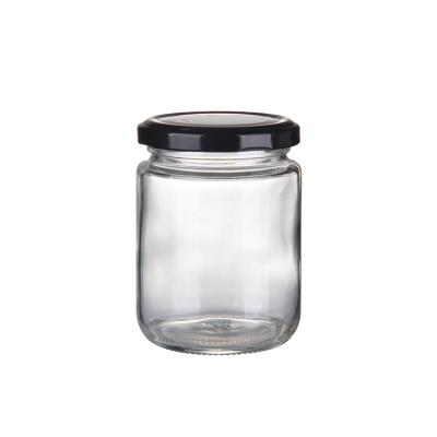 China Wholesale Cheap Food Storage Jar Glass Jam Jar Right Side Spirit for sale