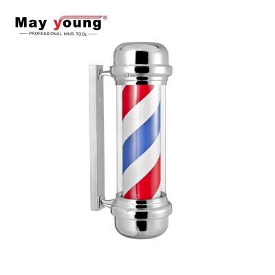 China Traditional Outdoor Barber Shop Barber Shop Water Proof Sign Barber Revolving Pole for sale