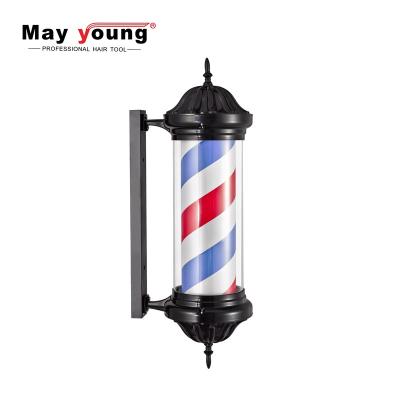 China CE ROHS Large Black Body Hair Salon Traditional Outdoor Revolving Pole M345D for sale