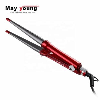 China M523C Household Factory Top Sell Tapered Barrel All In One Hair Straightener And Curling Iron for sale