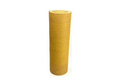 China Yellow Aluminum Profile Felt Belt Needled Punched Kevlar Roller Sleeve for sale