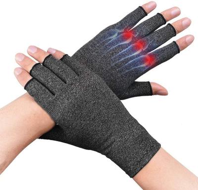 China Carpal Tendonitis Relief Cotton Spandex Finger Pain Compression Arthritis Rheumatoid Gloves Comfortable Open Tunnel For Sleep Typing for sale