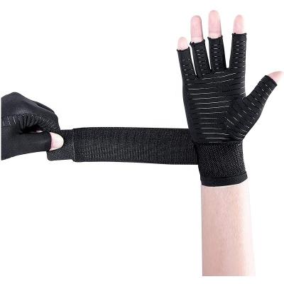 China Men Women Arthritis Relief Arthritis Carpal Tunnel Pain Compression Comfortable Gloves With Adjustable Strap for sale