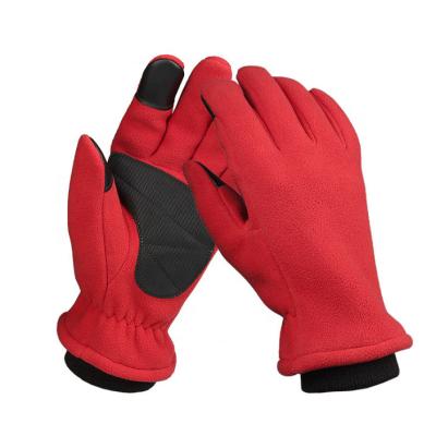 China Unisex Autumn Winter Ski Gloves For Outdoor Winter Warm Proof Fleece Single Layer Windproof Warm Rides for sale