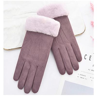 China Fashion Women Winter Warm Touch Screen Leather Coldproof Proof Gloves For Outdor Sports for sale