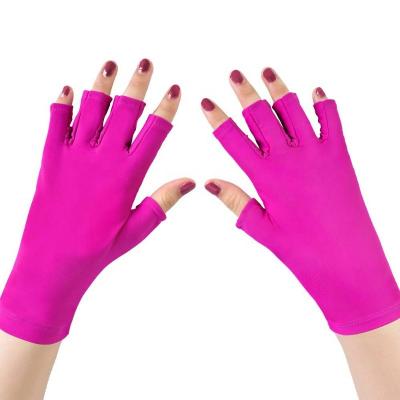 China UV Shield Gloves Gel Fingerless Manicures Protect Hands From UV Light Lamp Manicure Dryer Sun Protect Anti UV Gloves for sale