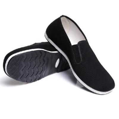 China Breathable Chinese Traditional Massage Black Cloth Kung Fu Shoes for sale