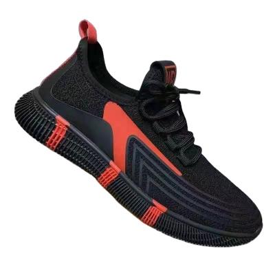 China Fashion trend HuaTongAutumn male shoe new is recreational comfortable breathable fly knit athletic shoe male cheap shoe for sale