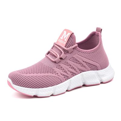 China 2022 Fashion Trend Huatong Flight Woven Socks Shoes Breathable Custom Ladies Running Casual Sports Shoes for sale