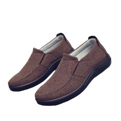 China Fashion Trend Hot Selling No Lace Driving Canvas Men's Casual Shoes for sale