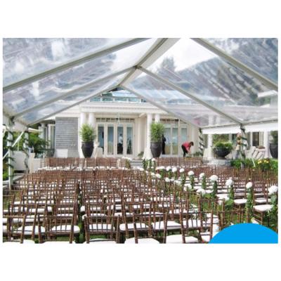 China 500 seater PVC flame large decoration luxury tent clear span party tent hold up wedding tent for wedding tent roof Te koop