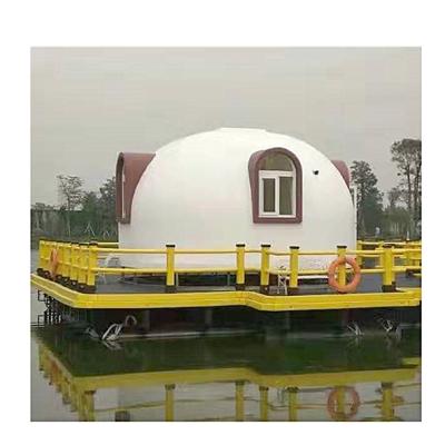 China Hotel Outodoor Galvanized Steel Frame Tarpaulin Transparent Luxury Garden Dome Geodesic House for sale