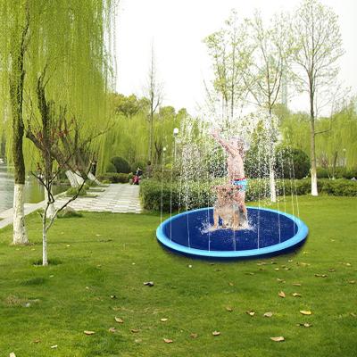 China Eco-Friendly PVC Inflatable Pet Bath Pool Toys Sprinkler Sprinkler Water Games Play For Summer Backyard Lawn Kids for sale